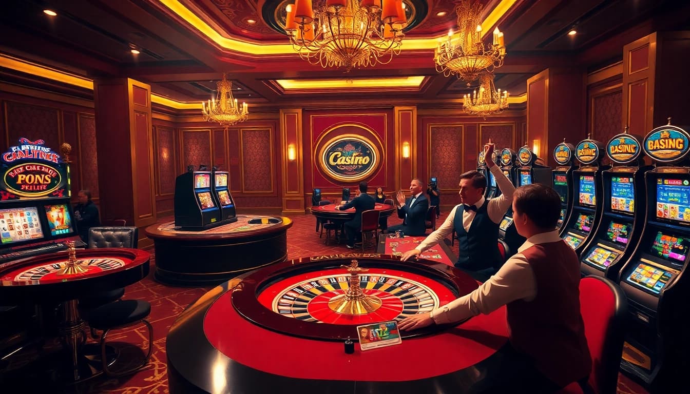 Experience the excitement of gambling at Trang chủ 78Win with vibrant casino visuals.