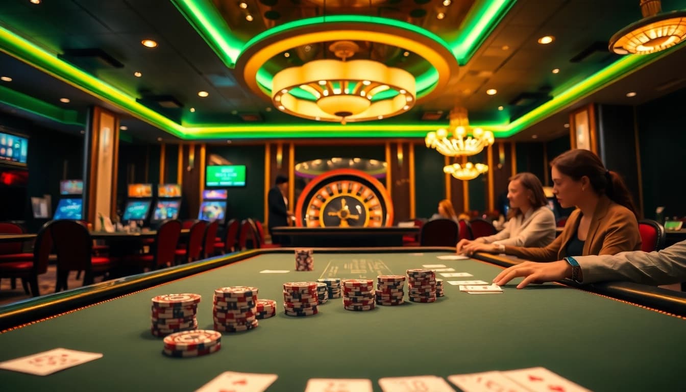 Play exciting games at https://79king1.cn.com/ with vibrant poker chips and roulette tables.
