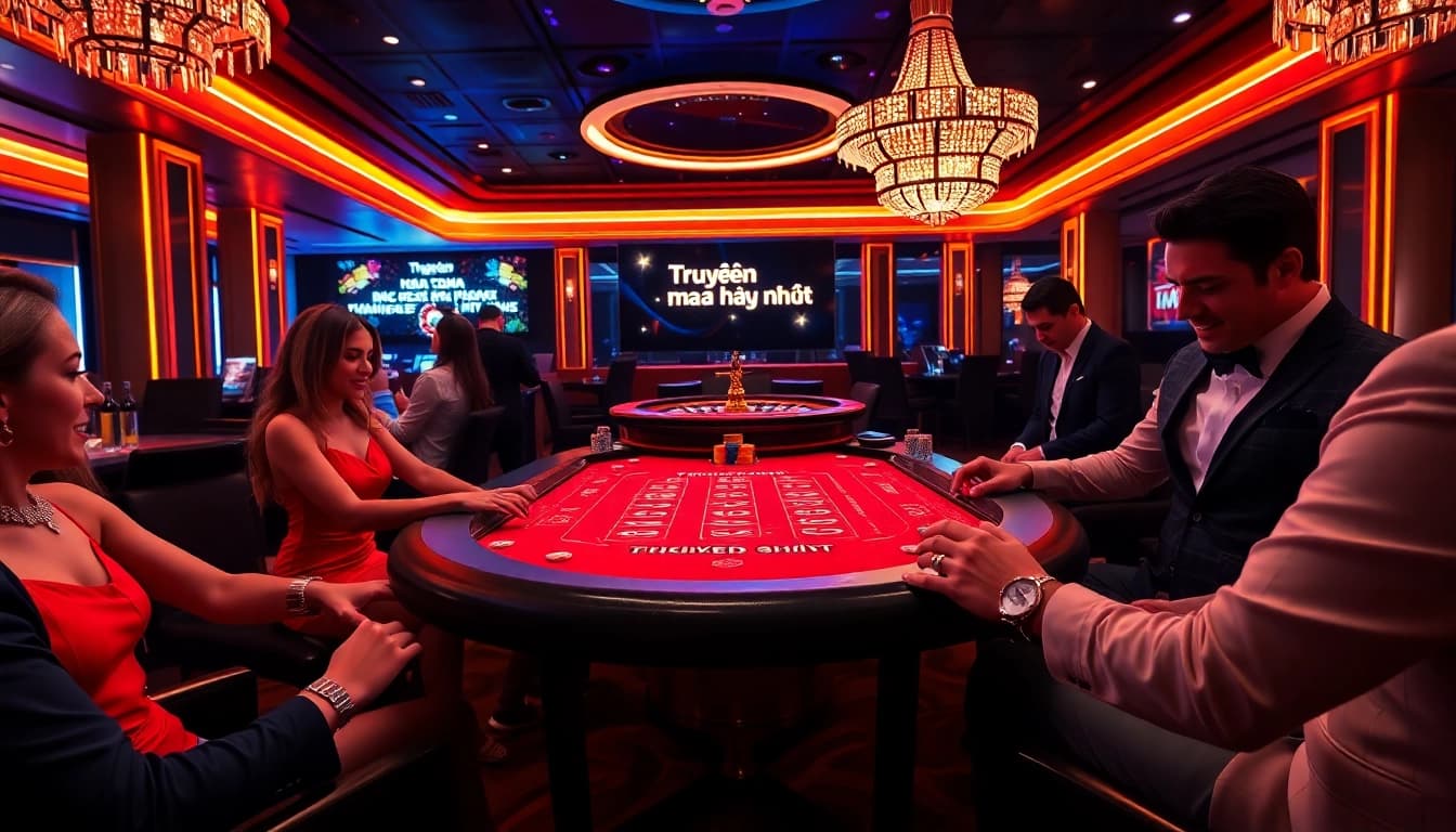 Experience the thrill at a luxurious casino table featuring Truyên ma hay nhất gaming elements.