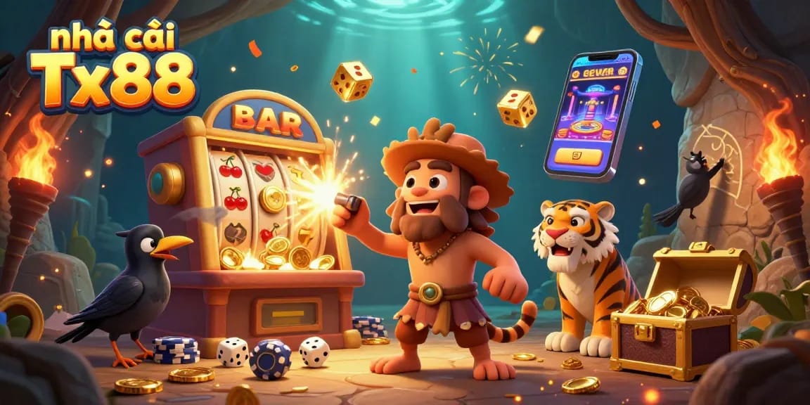 Experience exciting gameplay at nhà cái Tx88 with colorful slots, dynamic jackpots, and festive casino atmosphere.