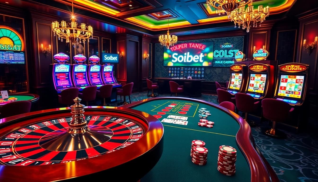 Engage with thrilling gambling action at soibet ไทย with vibrant casino visuals showcasing excitement in online gaming.
