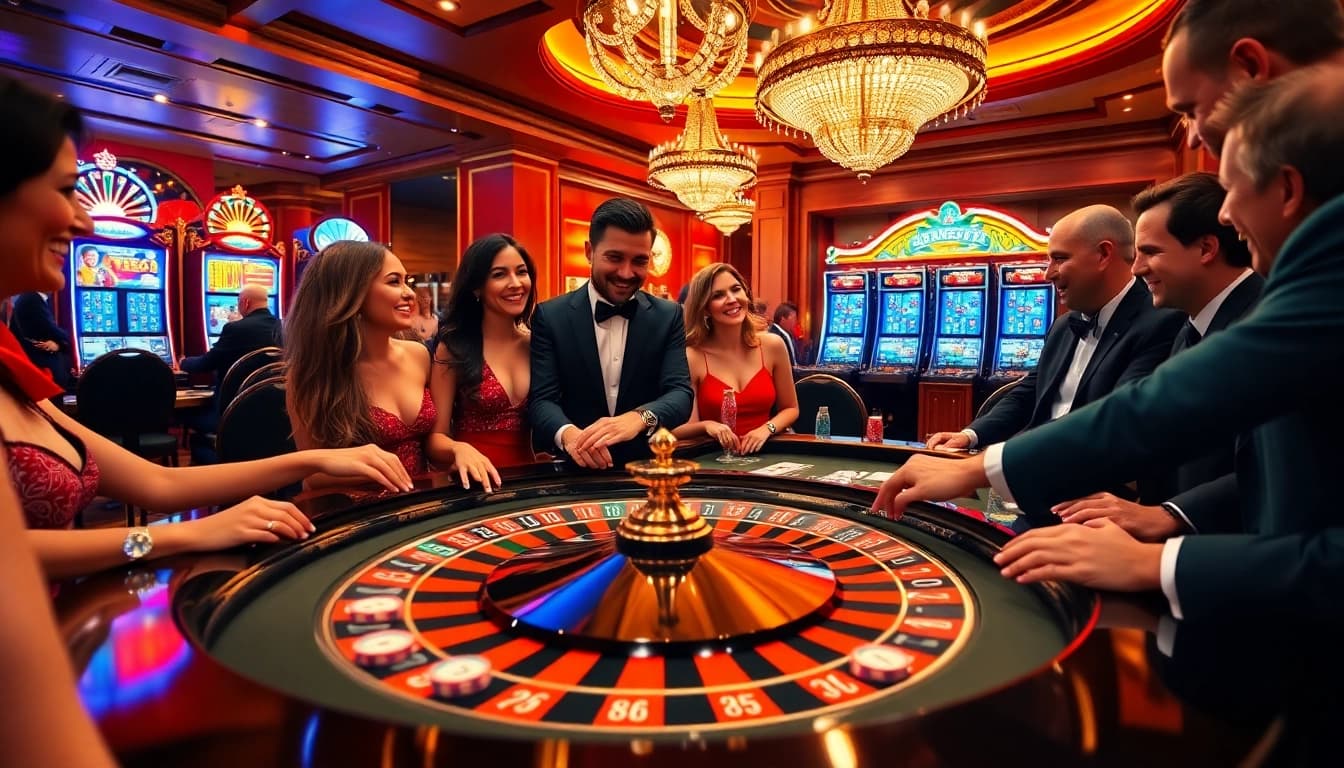 Engaging players at the roulette table showcase the excitement of https://nohu90s.it.com/ casino experience.