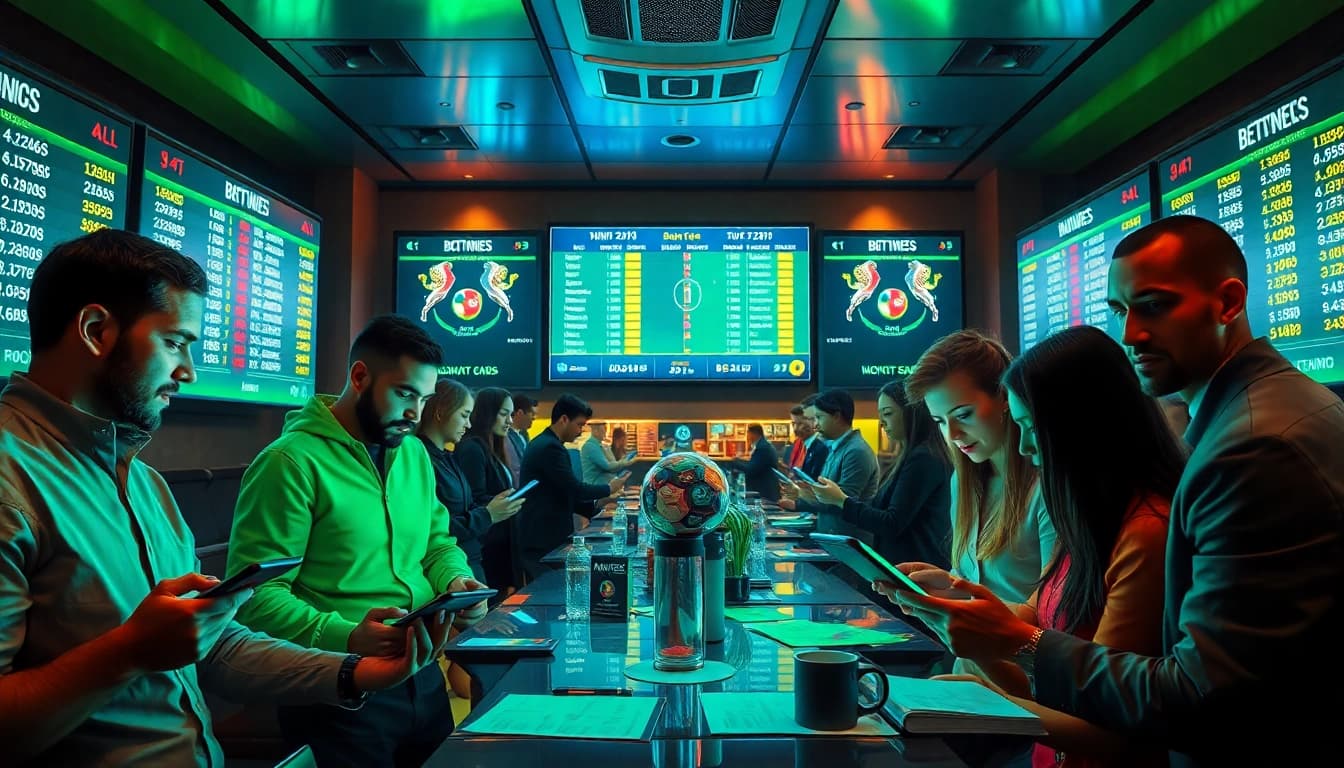 Dynamic betting scene at https://keonhacai.study/, showcasing real-time odds and engaged bettors.