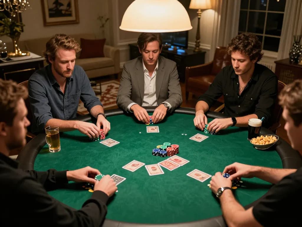 Join players at a strategic poker game night while enjoying the essence of XX88.