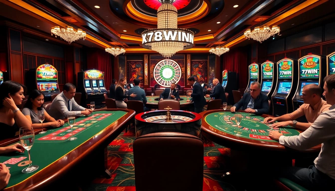 Experience the excitement of 78WIN with vibrant casino games and lively players.