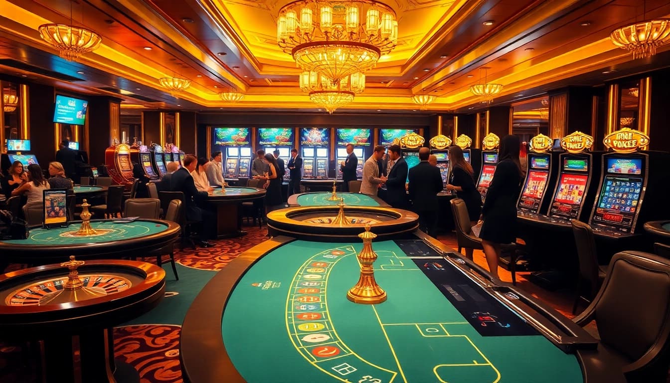 Experience the thrill of online gaming with link vào bj88 in a vibrant casino atmosphere.