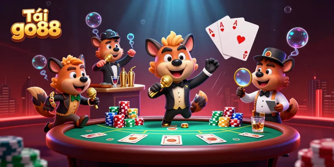 Experience the thrill as you tải go88 and enter a vibrant casino world filled with excitement and humor.