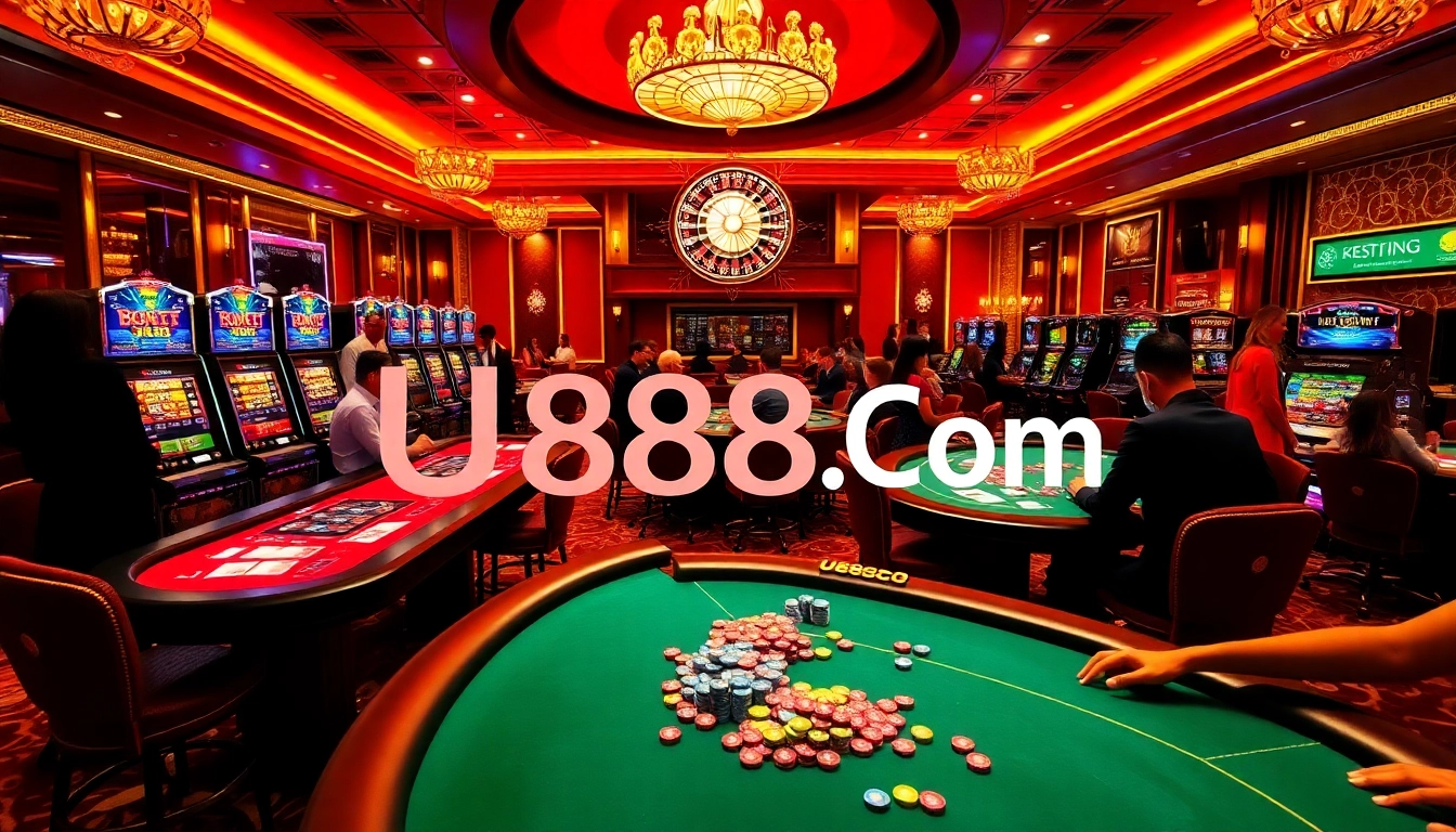 Experience thrilling games at U888 Com with vibrant casino tables and exciting betting actions.
