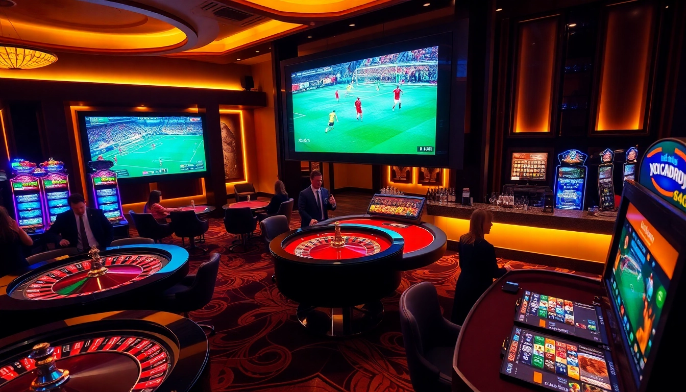 Experience thrilling moments with xoilac tv trực tiếp bóng đá at an opulent casino.