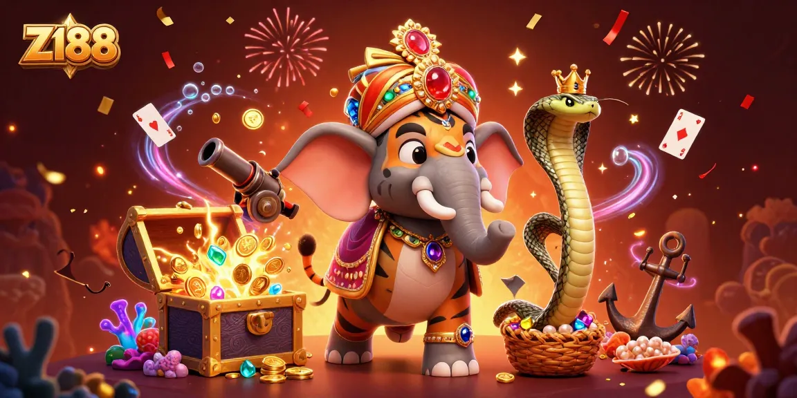 Z188 engages players with immersive slots and jackpot games complemented by vibrant 3D casino characters.