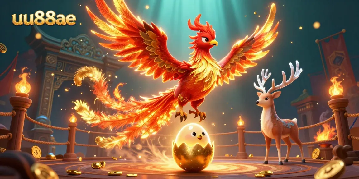 Engage in vibrant gameplay at uu88ae with a stunning phoenix scene igniting excitement.