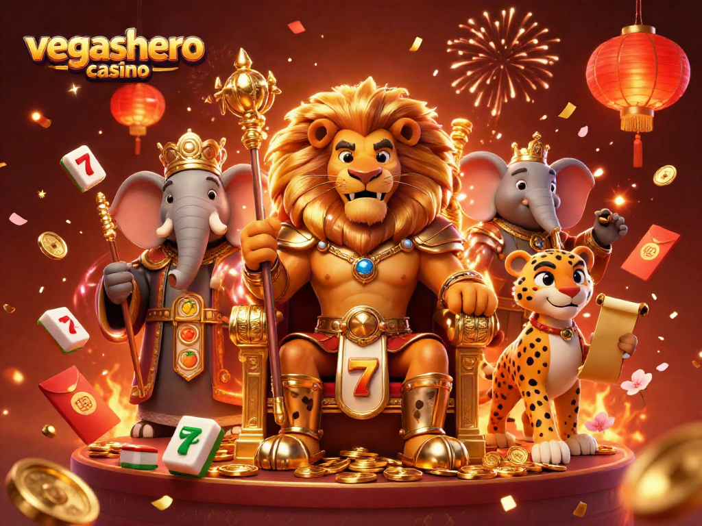 Experience the excitement at vegashero casino with dynamic 3D characters and thrilling slot visuals.