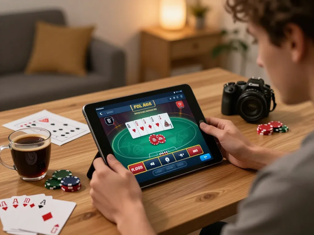 Player winning strategies on the website vb88 while engaging in online poker from home with exciting visuals.