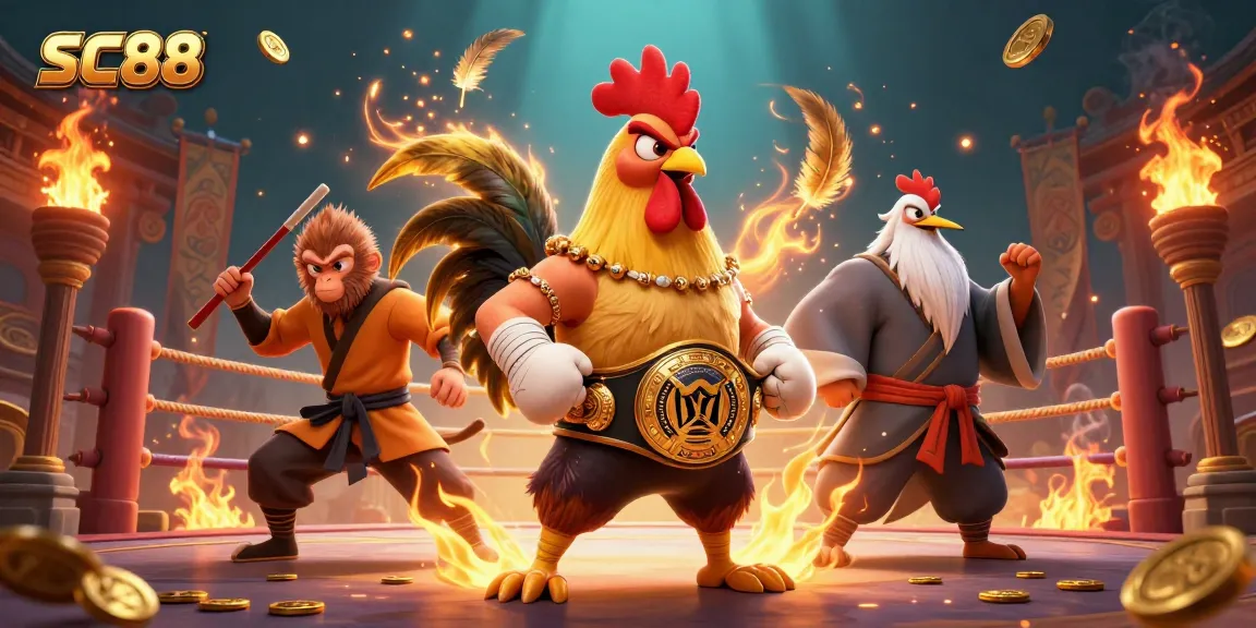 Experience thrilling SC88 moments in a vibrant 3D illustration featuring epic casino action.