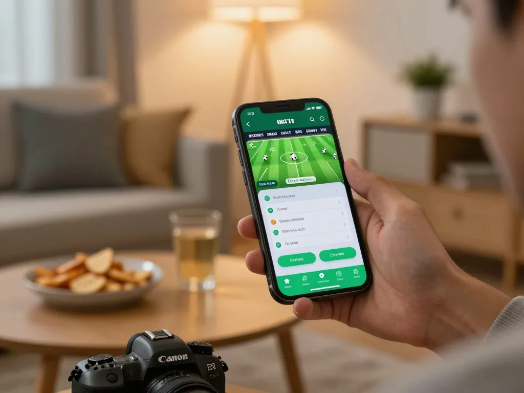 Engaging moment of Đăng ký Xo88 on a smartphone during live sports betting