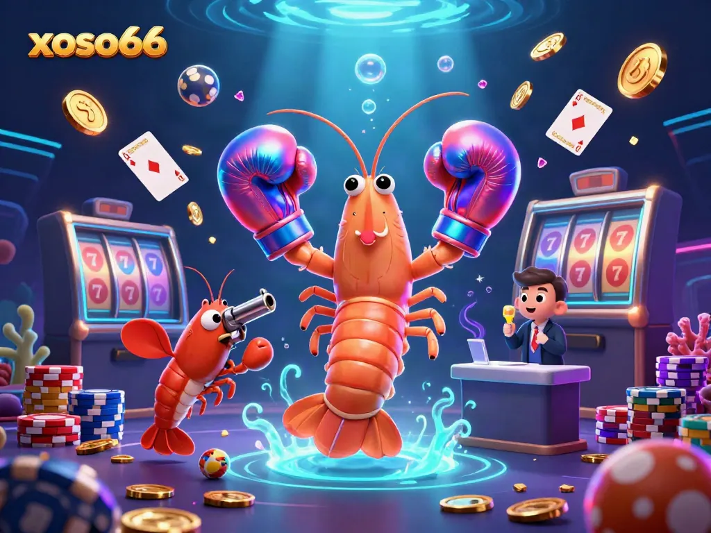 Engage with xoso66's thrilling lottery experience featuring vibrant characters and dynamic game elements.