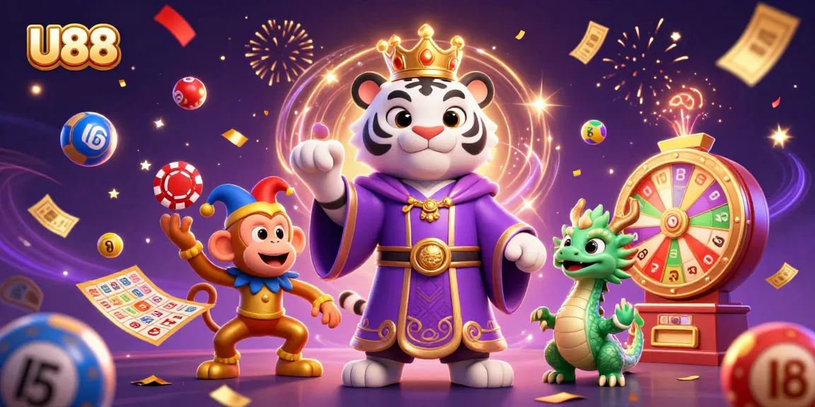 Win big with U88 as a royal tiger welcomes players to an exciting gambling adventure.