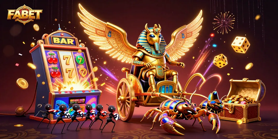 FABET game experience captured in a vibrant scene featuring jackpot wins and colorful elements