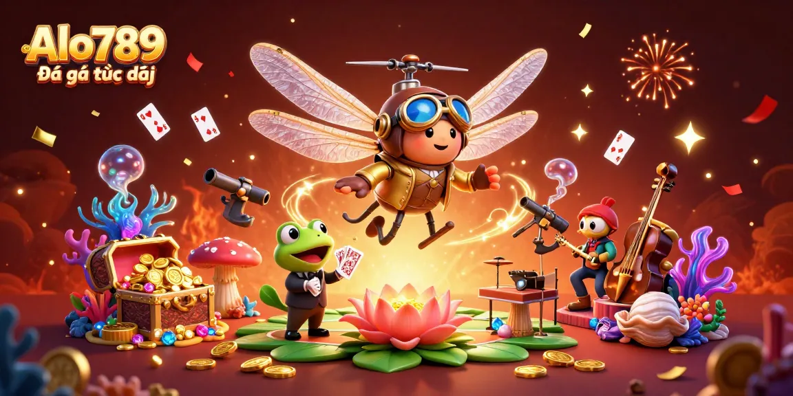 Alo789 Đá gà trực tiếp showcases vibrant online betting experiences with engaging characters and lively casino elements.