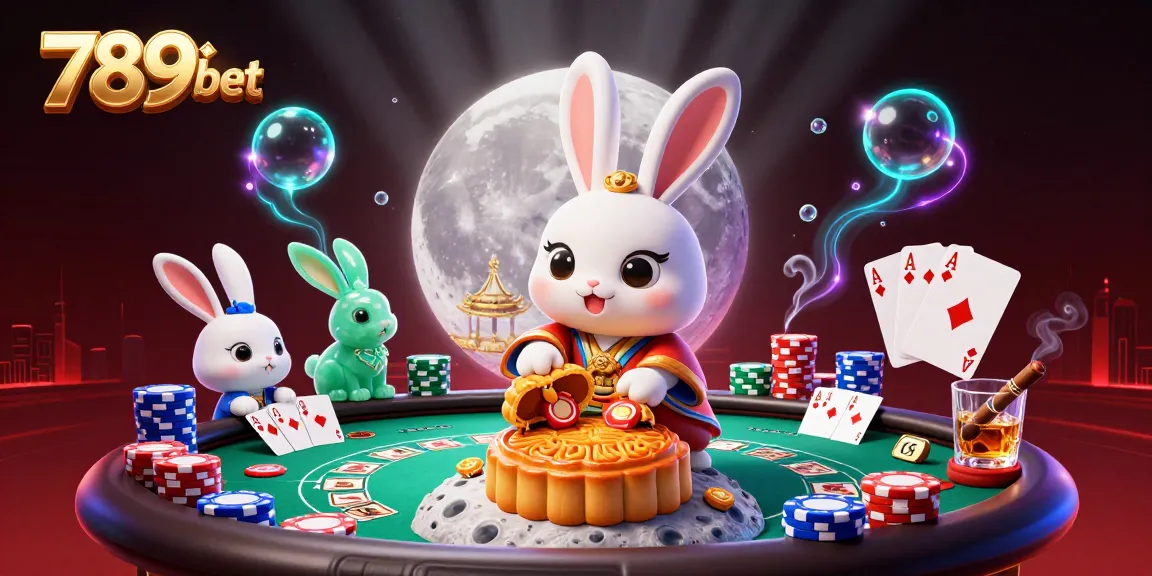 Experience thrilling gaming with 789bet's vibrant casino scene illustrated in 3D.