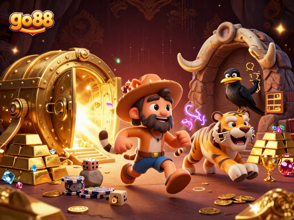 Engage in thrilling gameplay at go 88 with vivid treasures and exciting casino scenes.