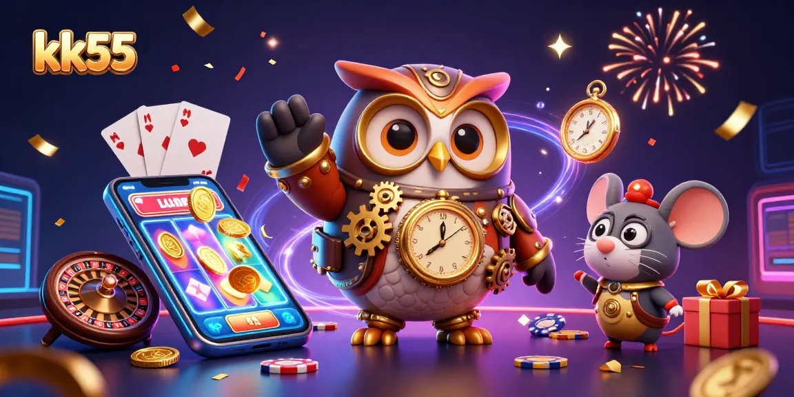 Experience exciting gameplay at kk55 with vibrant slots and animated casino elements.