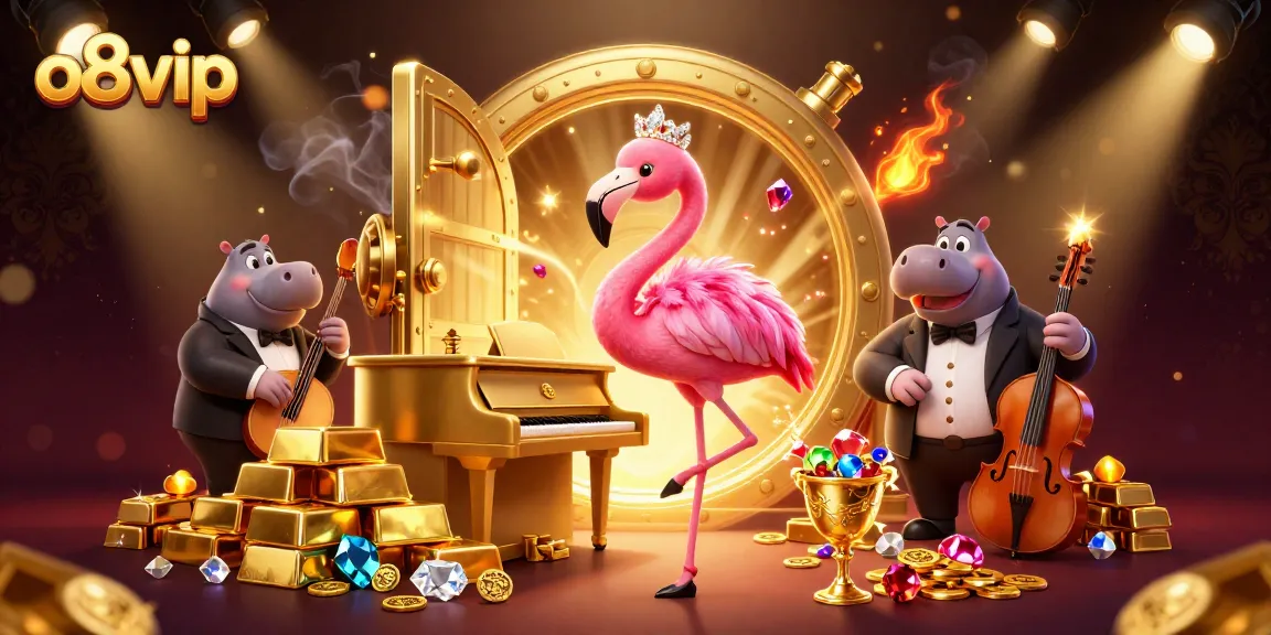 Experience the exciting world of o8vip with a vibrant casino scene showcasing lively characters and rich game elements.