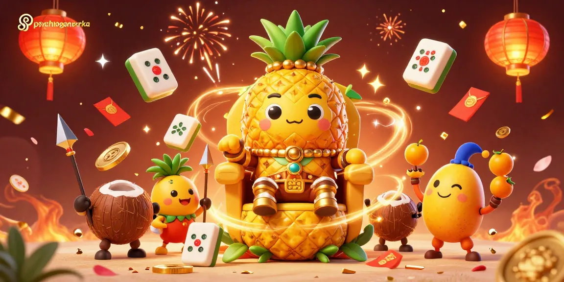 Join the golden pineapple king at psychologeneureka for a vibrant casino celebration!