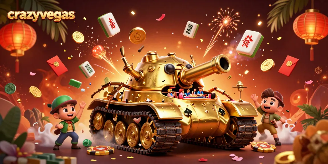 Experience the excitement of crazyvegas with a vibrant casino scene featuring a golden beetle tank